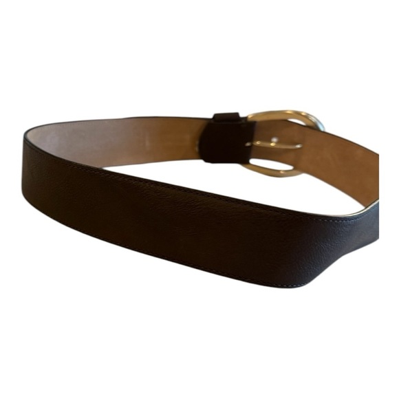 Ann Taylor D-Ring Buckle Genuine Leather Brown Trouser Belt Size Medium - Picture 11 of 13